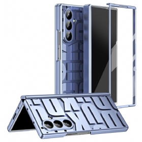 Hülle Samsung Galaxy Z Fold 7 Schriftzug-design Mit Displayschutzfolie Aus Gehärtetem Glas