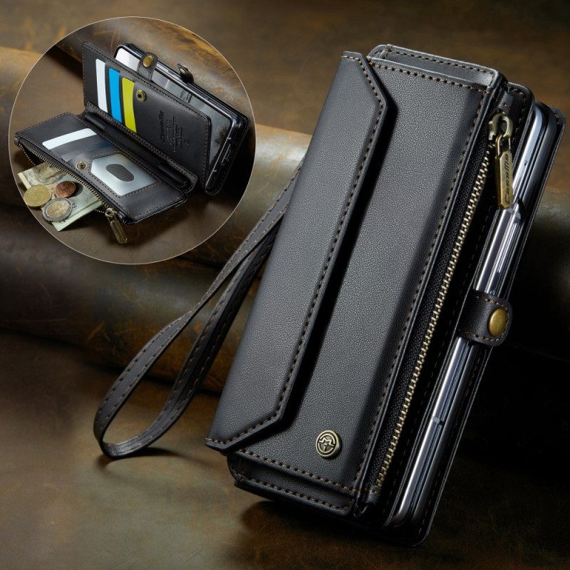 Lederhüllen Für Samsung Galaxy Z Fold 7 Caseme Brieftasche