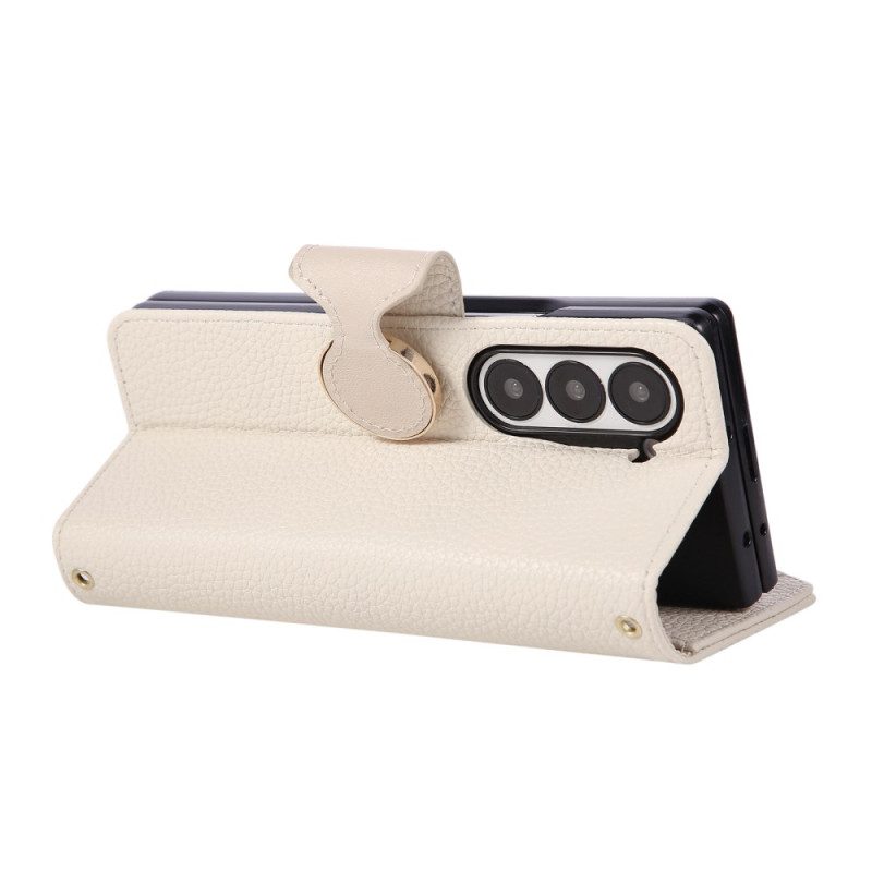 Lederhüllen Für Samsung Galaxy Z Fold 7 Vintage-design