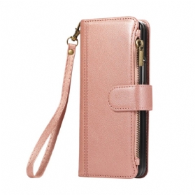 Lederhüllen Samsung Galaxy Z Fold 7 Handyhülle Geldbörse Mit Trageriemen