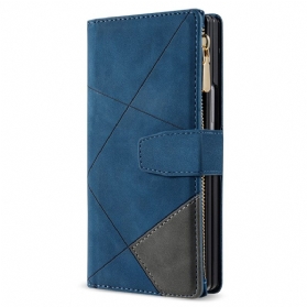 Lederhüllen Samsung Galaxy Z Fold 7 Zweifarbige Brieftasche