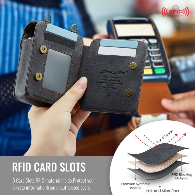 Case Samsung Galaxy Z Flip 7 Fe Umhängetasche Mit Rfid-schutz Und Schultergurt