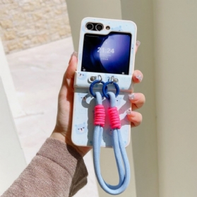 Hülle Für Samsung Galaxy Z Flip 7 Fe Bärenmotiv Und Handschlaufe