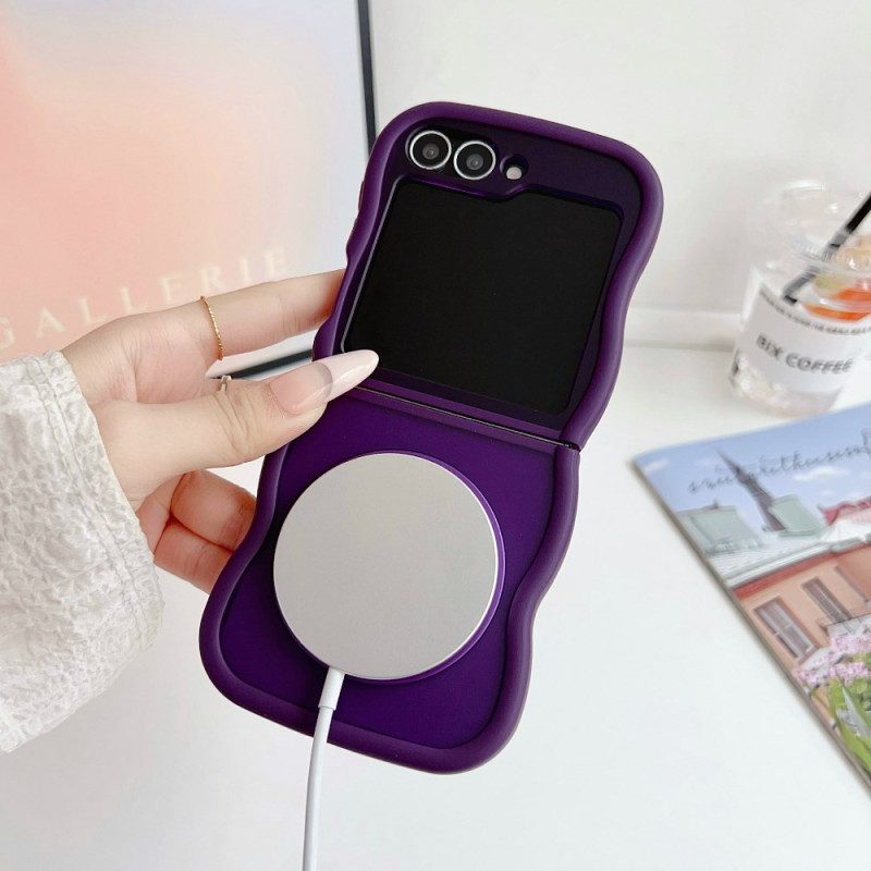 Hülle Für Samsung Galaxy Z Flip 7 Fe Drehbarer Ständer Und Integrierter Spiegel