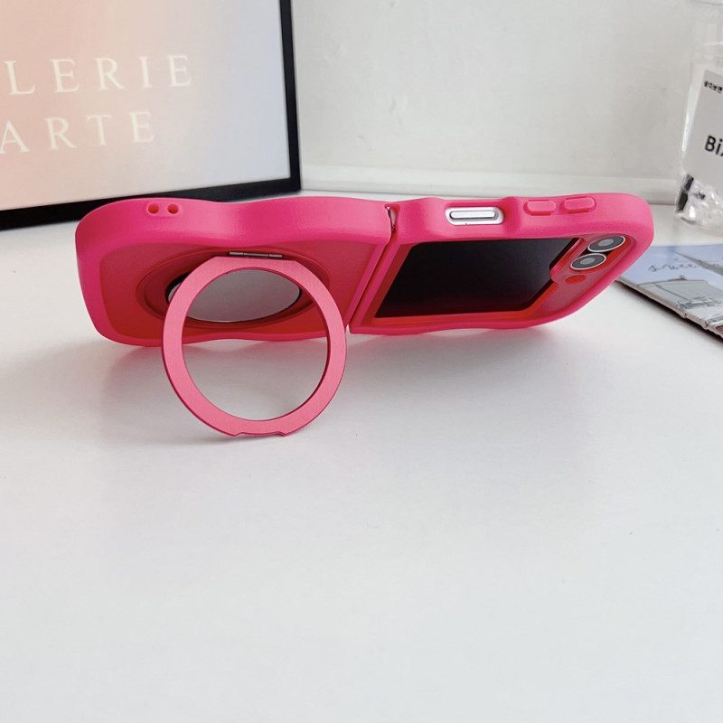 Hülle Für Samsung Galaxy Z Flip 7 Fe Drehbarer Ständer Und Integrierter Spiegel