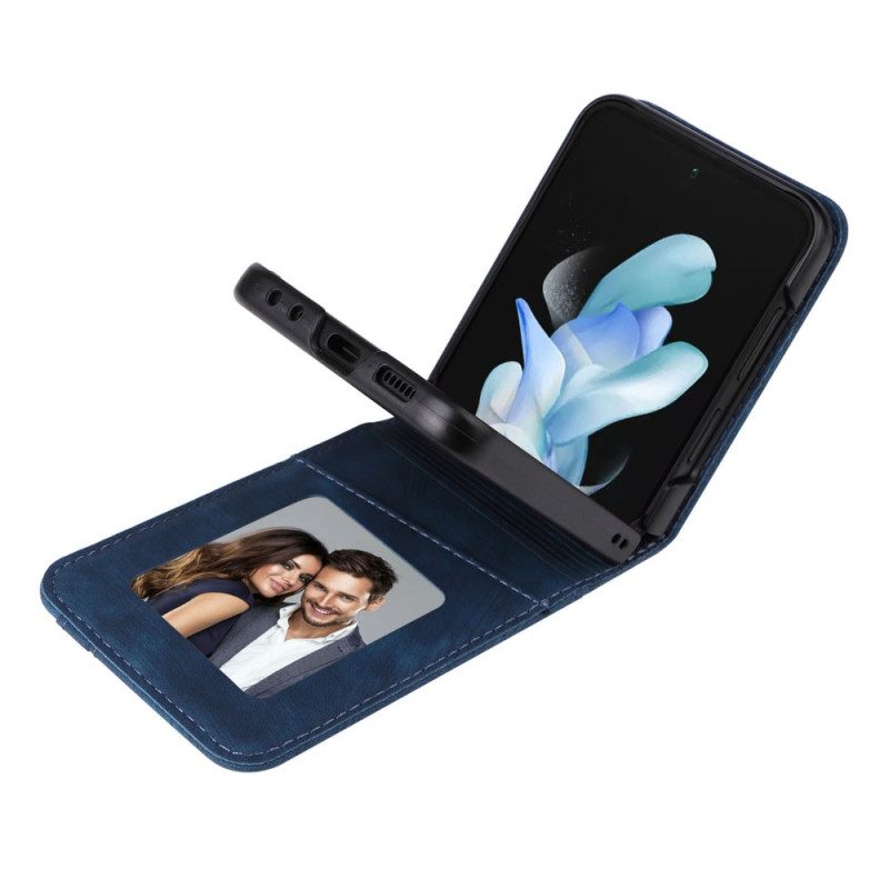 Hülle Für Samsung Galaxy Z Flip 7 Fe Kartenhalter In Lederoptik