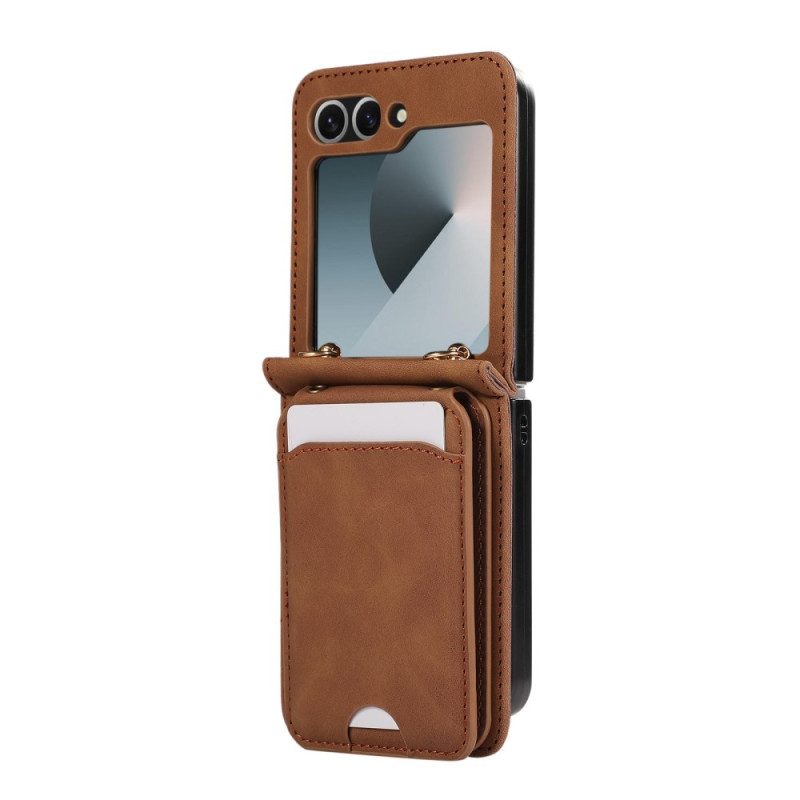 Hülle Für Samsung Galaxy Z Flip 7 Fe Kartenhalter Mit Schultergurt