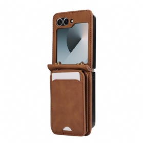 Hülle Für Samsung Galaxy Z Flip 7 Fe Kartenhalter Mit Schultergurt