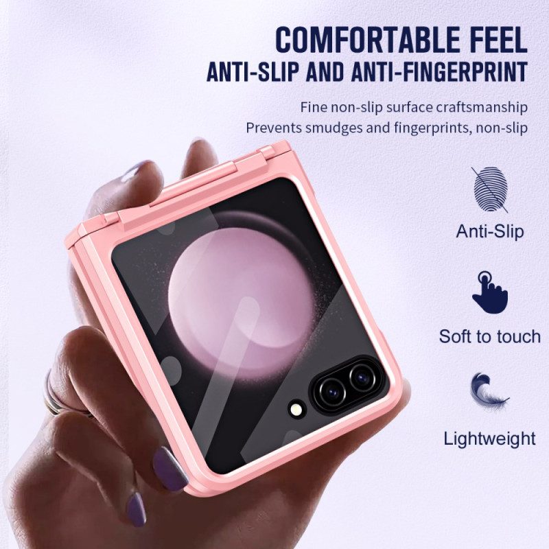 Hülle Für Samsung Galaxy Z Flip 7 Fe Klassische Displayschutzfolie Aus Gehärtetem Glas