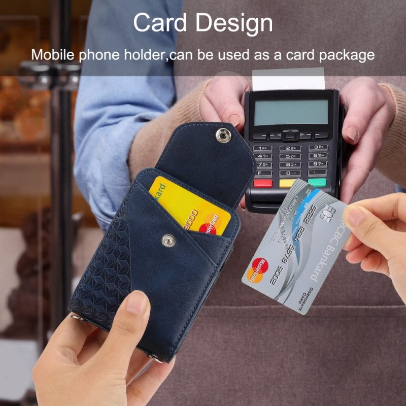 Hülle Für Samsung Galaxy Z Flip 7 Fe Kunstleder-fries Mit Schultergurt