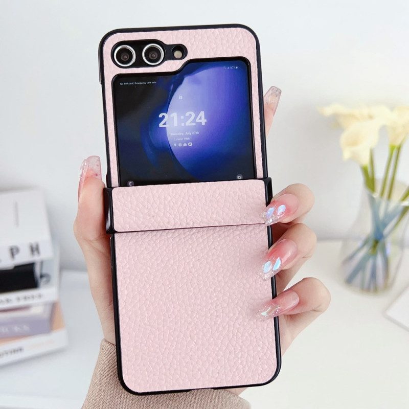Hülle Für Samsung Galaxy Z Flip 7 Fe Litschi-muster