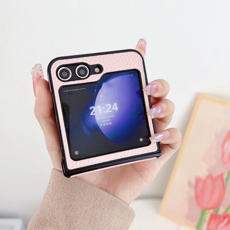 Hülle Für Samsung Galaxy Z Flip 7 Fe Litschi-muster