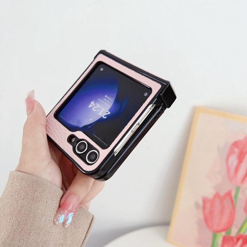 Hülle Für Samsung Galaxy Z Flip 7 Fe Litschi-muster