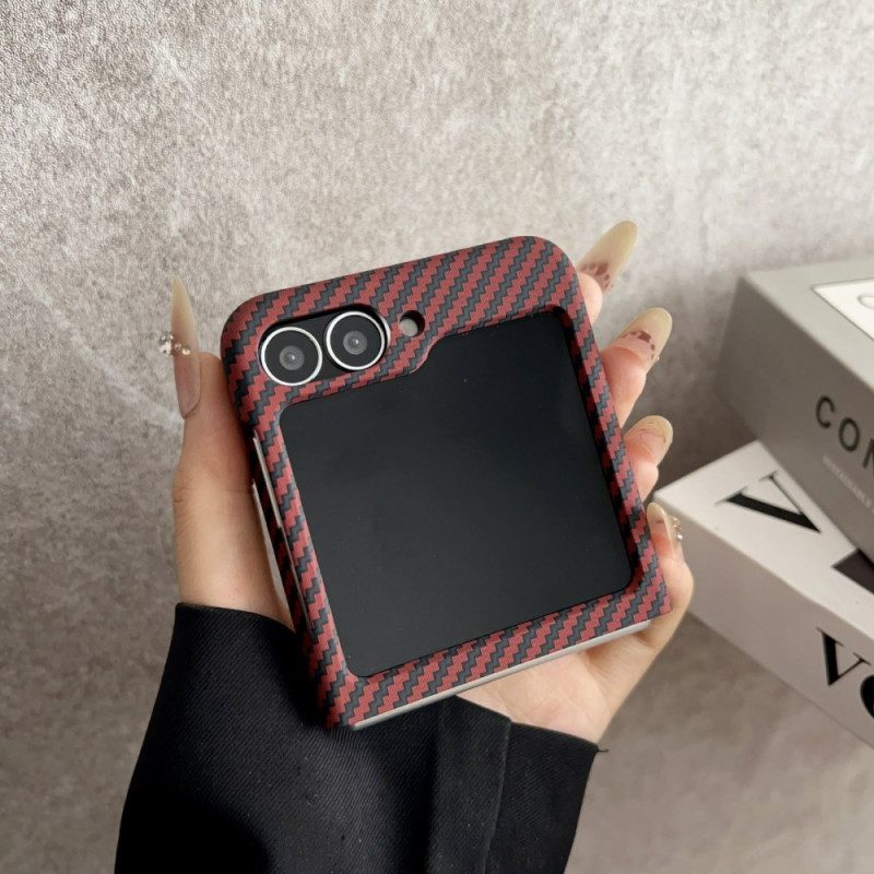 Hülle Für Samsung Galaxy Z Flip 7 Fe Magnetische Carbonfaser-textur