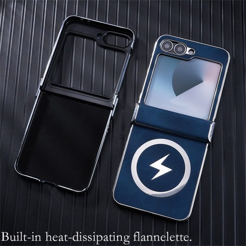 Hülle Für Samsung Galaxy Z Flip 7 Fe Magsafe-kompatibel Lederoptik