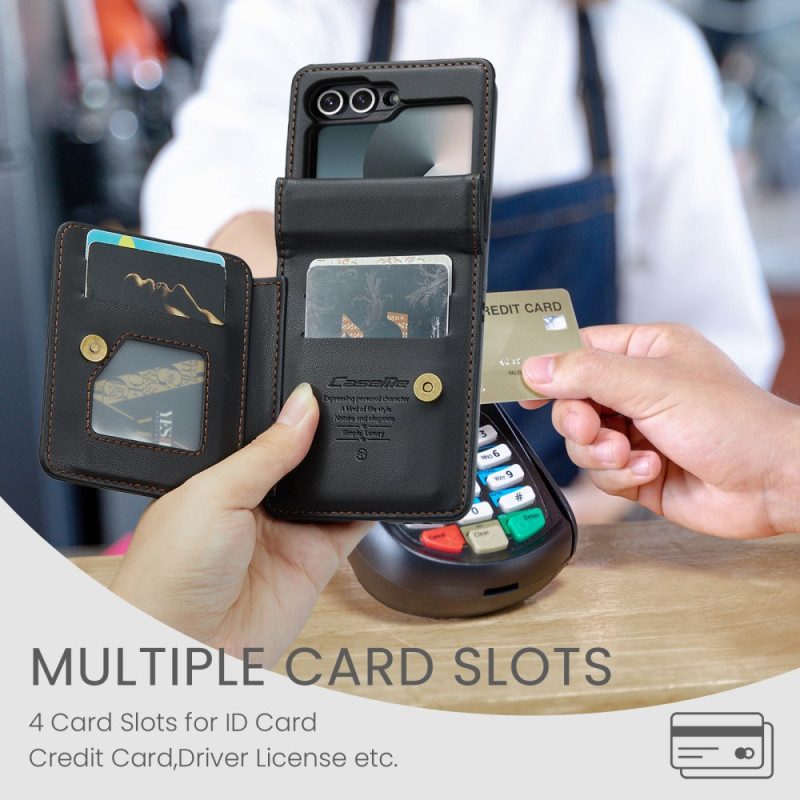Hülle Für Samsung Galaxy Z Flip 7 Fe Rfid-schutz 5 Kartenfächer