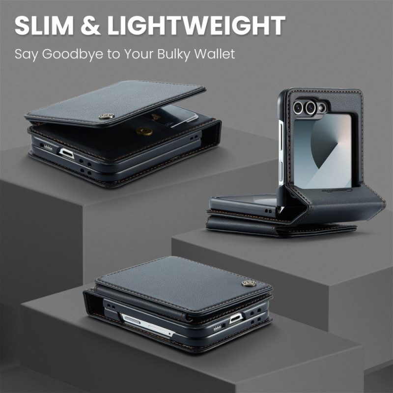 Hülle Für Samsung Galaxy Z Flip 7 Fe Rfid-schutz 5 Kartenfächer