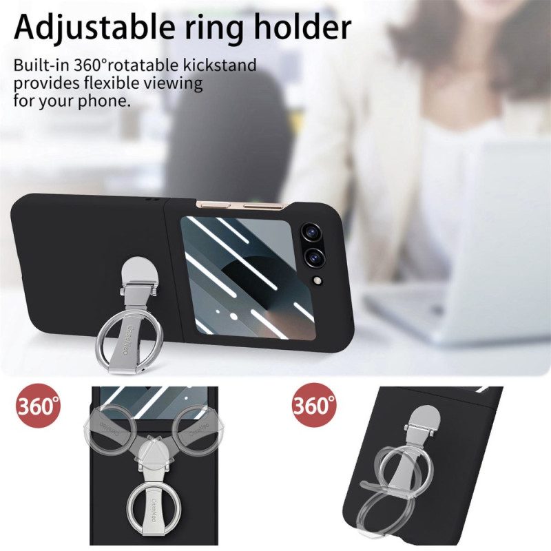 Hülle Für Samsung Galaxy Z Flip 7 Fe Ringhalter Und Displayschutzfolie