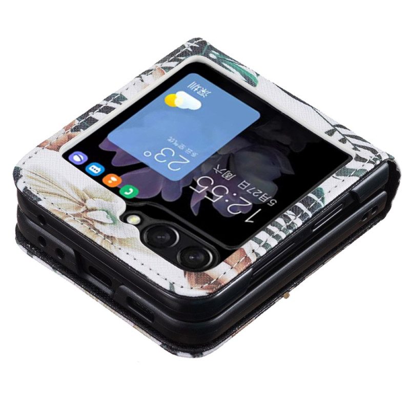 Hülle Samsung Galaxy Z Flip 7 Fe Blätter Und Blumen