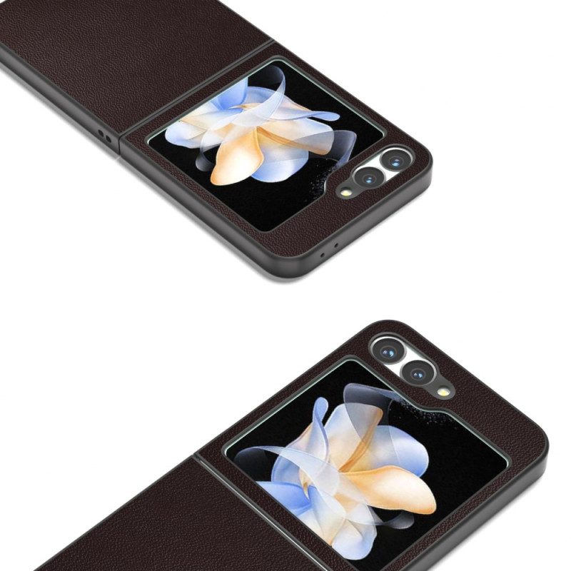 Hülle Samsung Galaxy Z Flip 7 Fe Dezentes Leder