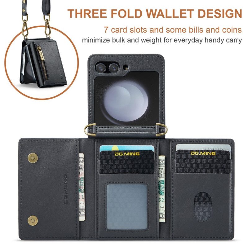 Hülle Samsung Galaxy Z Flip 7 Fe Dg.ming Umhängeriemen