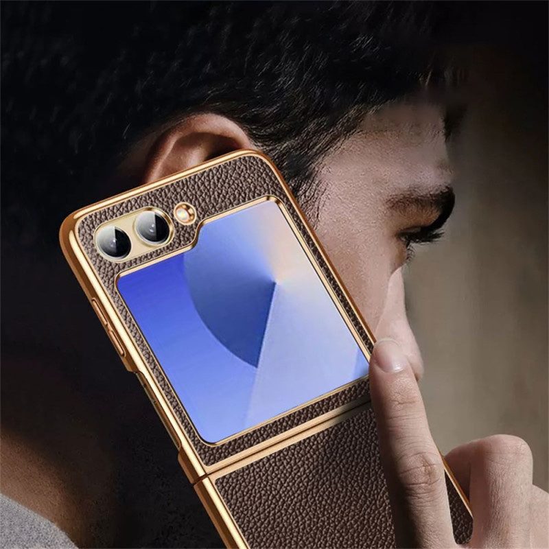 Hülle Samsung Galaxy Z Flip 7 Fe Echtleder