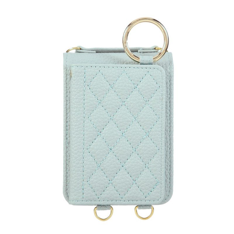 Hülle Samsung Galaxy Z Flip 7 Fe Gesteppt Mit Schultergurt