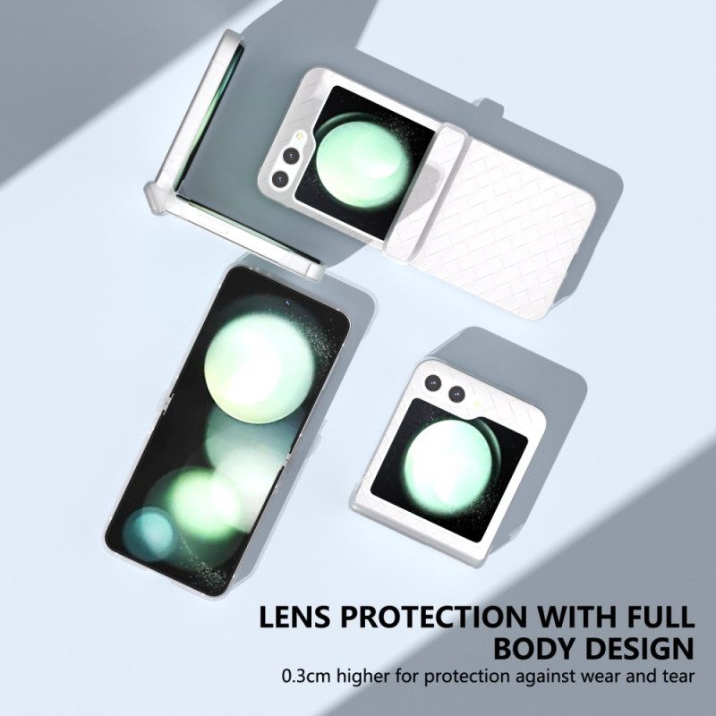 Hülle Samsung Galaxy Z Flip 7 Fe Gewebte Textur