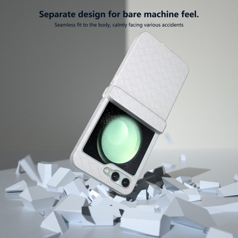Hülle Samsung Galaxy Z Flip 7 Fe Gewebte Textur