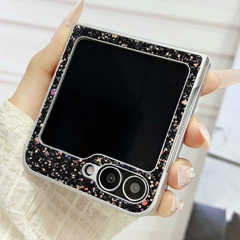 Hülle Samsung Galaxy Z Flip 7 Fe Glitzerdesign