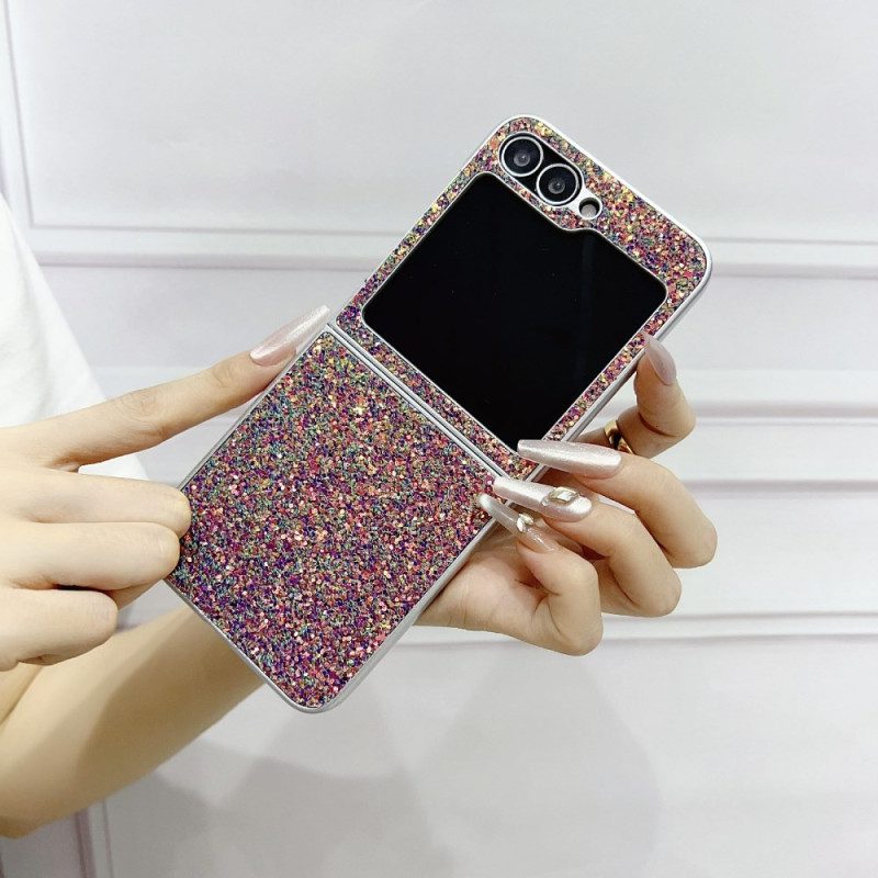 Hülle Samsung Galaxy Z Flip 7 Fe Glitzerdesign