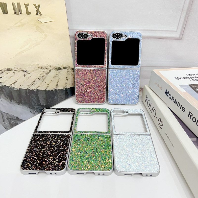 Hülle Samsung Galaxy Z Flip 7 Fe Glitzerdesign