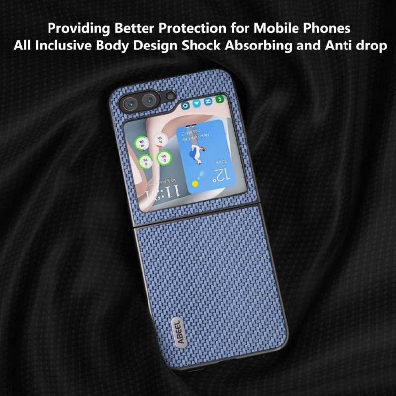 Hülle Samsung Galaxy Z Flip 7 Fe Handyhülle Abeel Carbonfaser-design