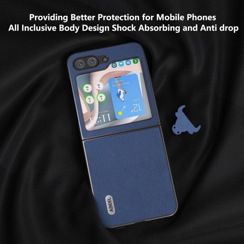 Hülle Samsung Galaxy Z Flip 7 Fe Handyhülle Abeel Lederoptik