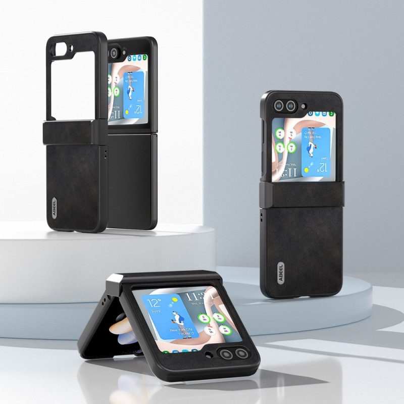 Hülle Samsung Galaxy Z Flip 7 Fe Handyhülle Abeel Vintage-lederdesign