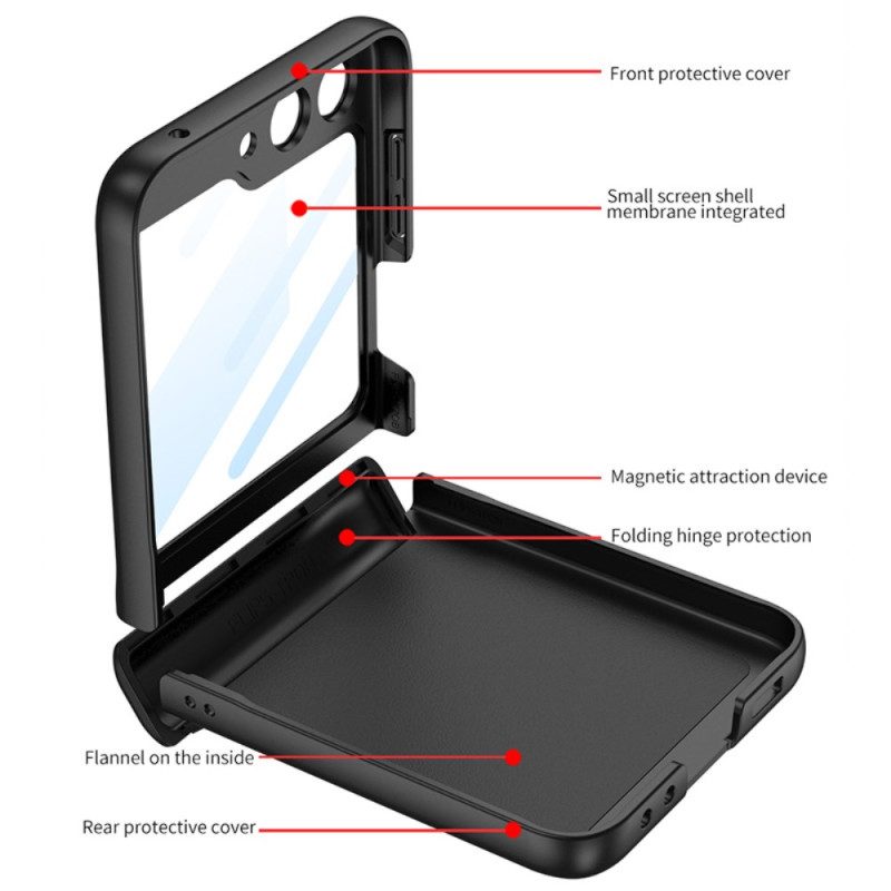 Hülle Samsung Galaxy Z Flip 7 Fe Handyhülle Gkk Magnetscharnier Und Kleine Displayschutzfolie