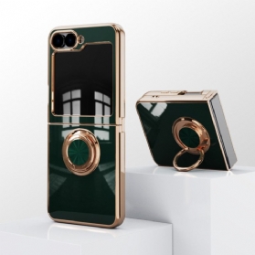 Hülle Samsung Galaxy Z Flip 7 Fe Handyhülle Glänzende Oberfläche Mit Ringhalter