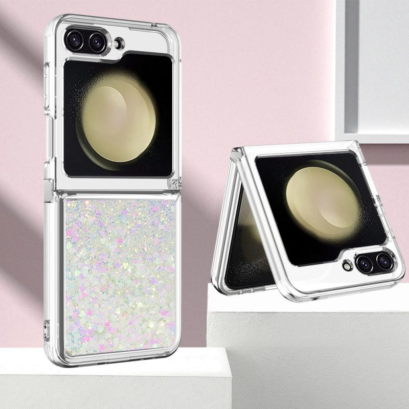 Hülle Samsung Galaxy Z Flip 7 Fe Handyhülle Glitzer