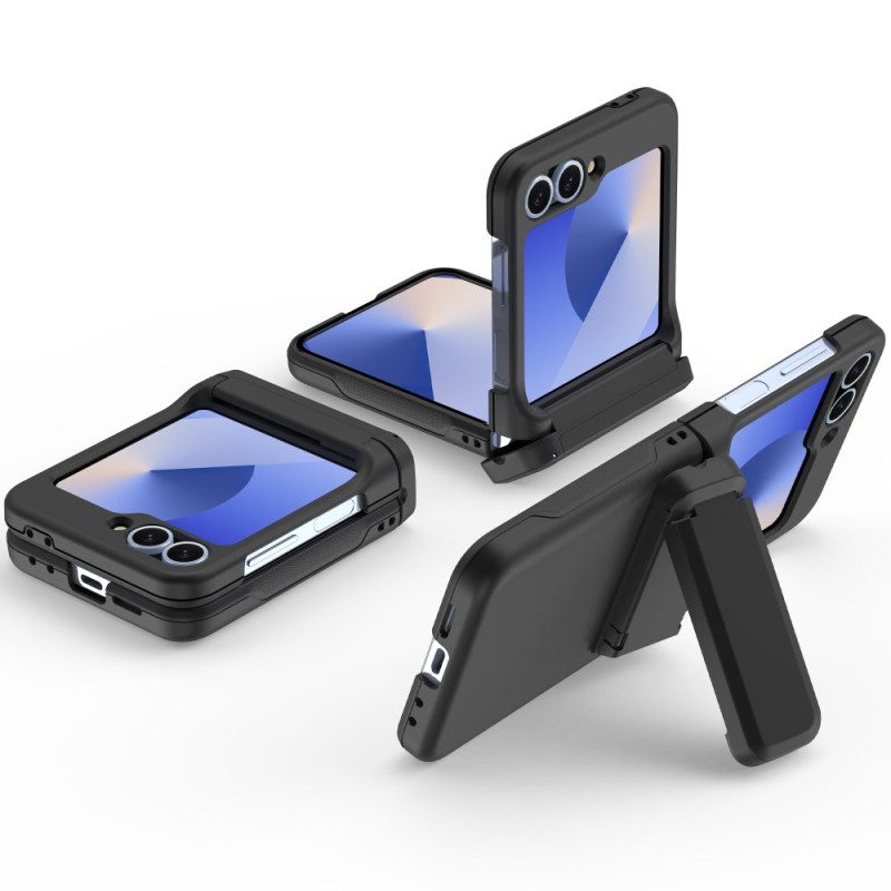 Hülle Samsung Galaxy Z Flip 7 Fe Handyhülle Integrierter Ständer Und Kartenhalter