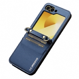 Hülle Samsung Galaxy Z Flip 7 Fe Handyhülle Kartenhalter Und Langer Riemen