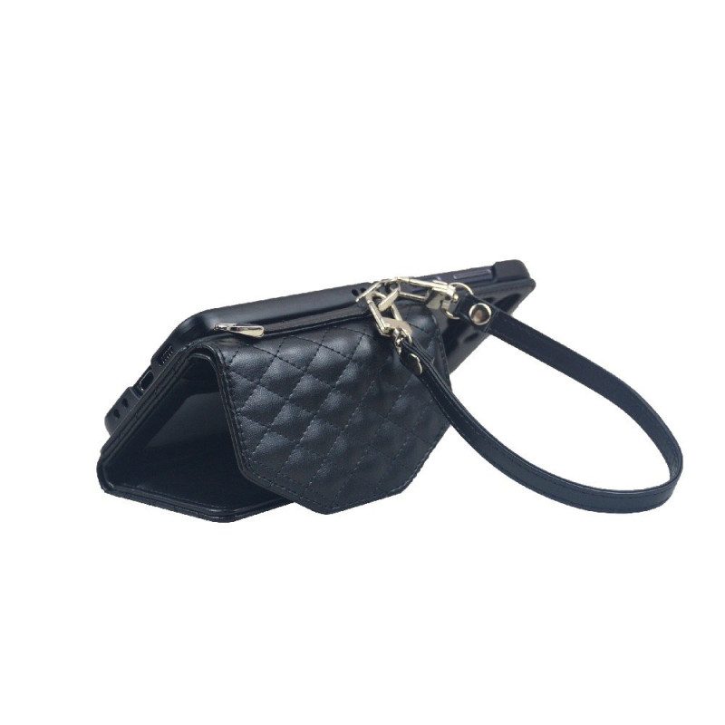 Hülle Samsung Galaxy Z Flip 7 Fe Handyhülle Kartenhalter Und Trageriemen