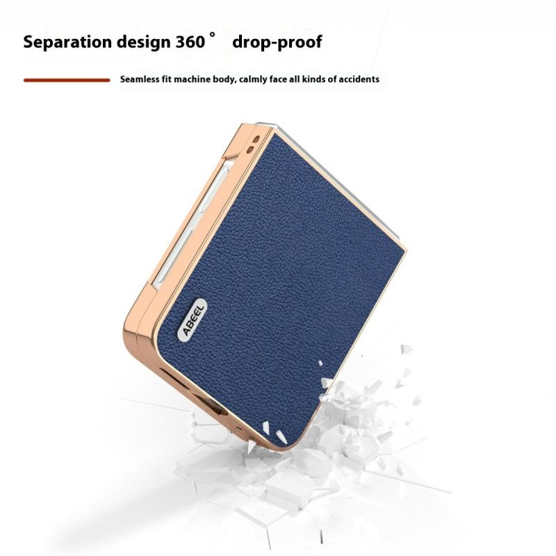 Hülle Samsung Galaxy Z Flip 7 Fe Handyhülle Klassisches Abeel-leder