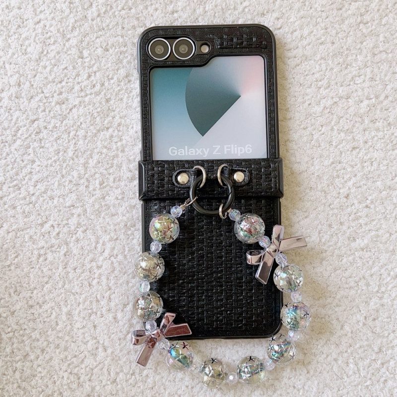 Hülle Samsung Galaxy Z Flip 7 Fe Handyhülle Kunstleder Und Originelle Handschlaufe
