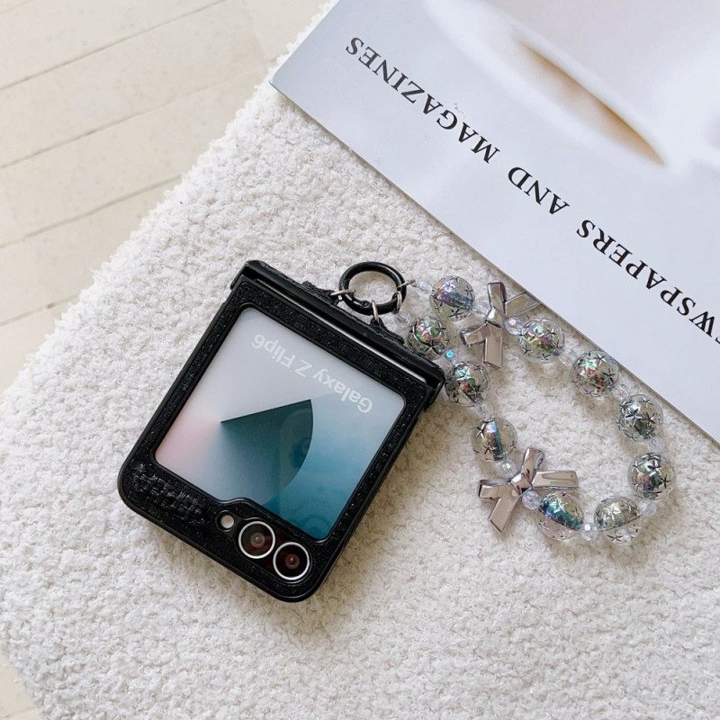 Hülle Samsung Galaxy Z Flip 7 Fe Handyhülle Kunstleder Und Originelle Handschlaufe