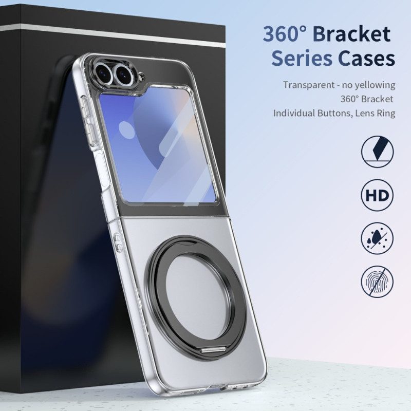 Hülle Samsung Galaxy Z Flip 7 Fe Handyhülle Magnetischer Ständer Und Hd-displayschutzfolie