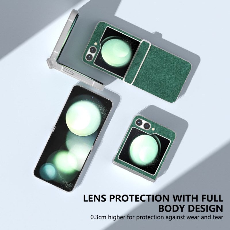 Hülle Samsung Galaxy Z Flip 7 Fe Handyhülle Matte Lederoptik