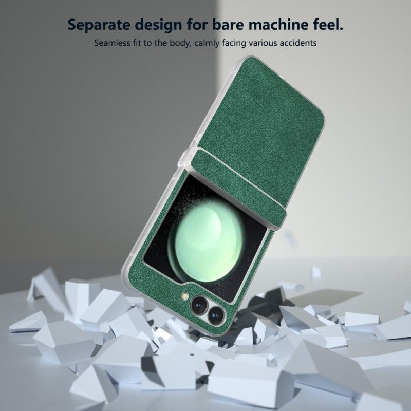 Hülle Samsung Galaxy Z Flip 7 Fe Handyhülle Matte Lederoptik