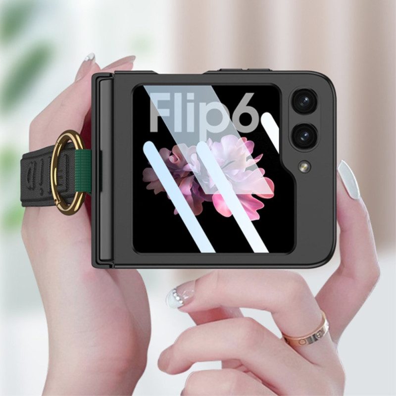 Hülle Samsung Galaxy Z Flip 7 Fe Handyhülle Ringhalter Und Gkk-gurt