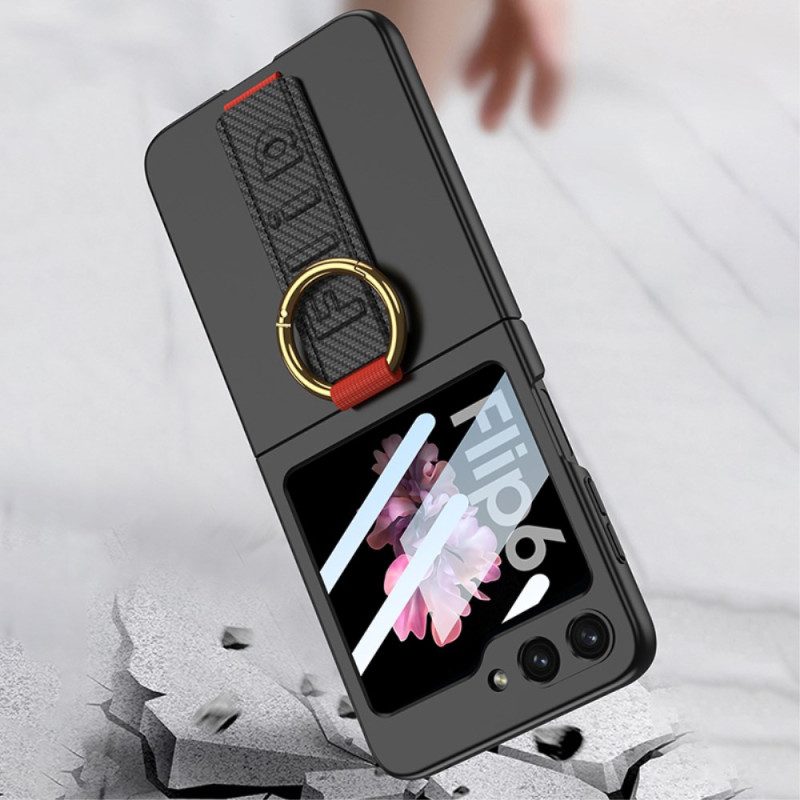 Hülle Samsung Galaxy Z Flip 7 Fe Handyhülle Ringhalter Und Gkk-gurt