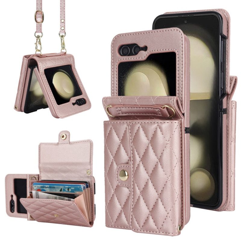 Hülle Samsung Galaxy Z Flip 7 Fe Handyhülle Schultergeldbörse